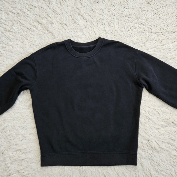 Lululemon Perfectly Oversized Cotton Crew Black - Picture 3 of 7